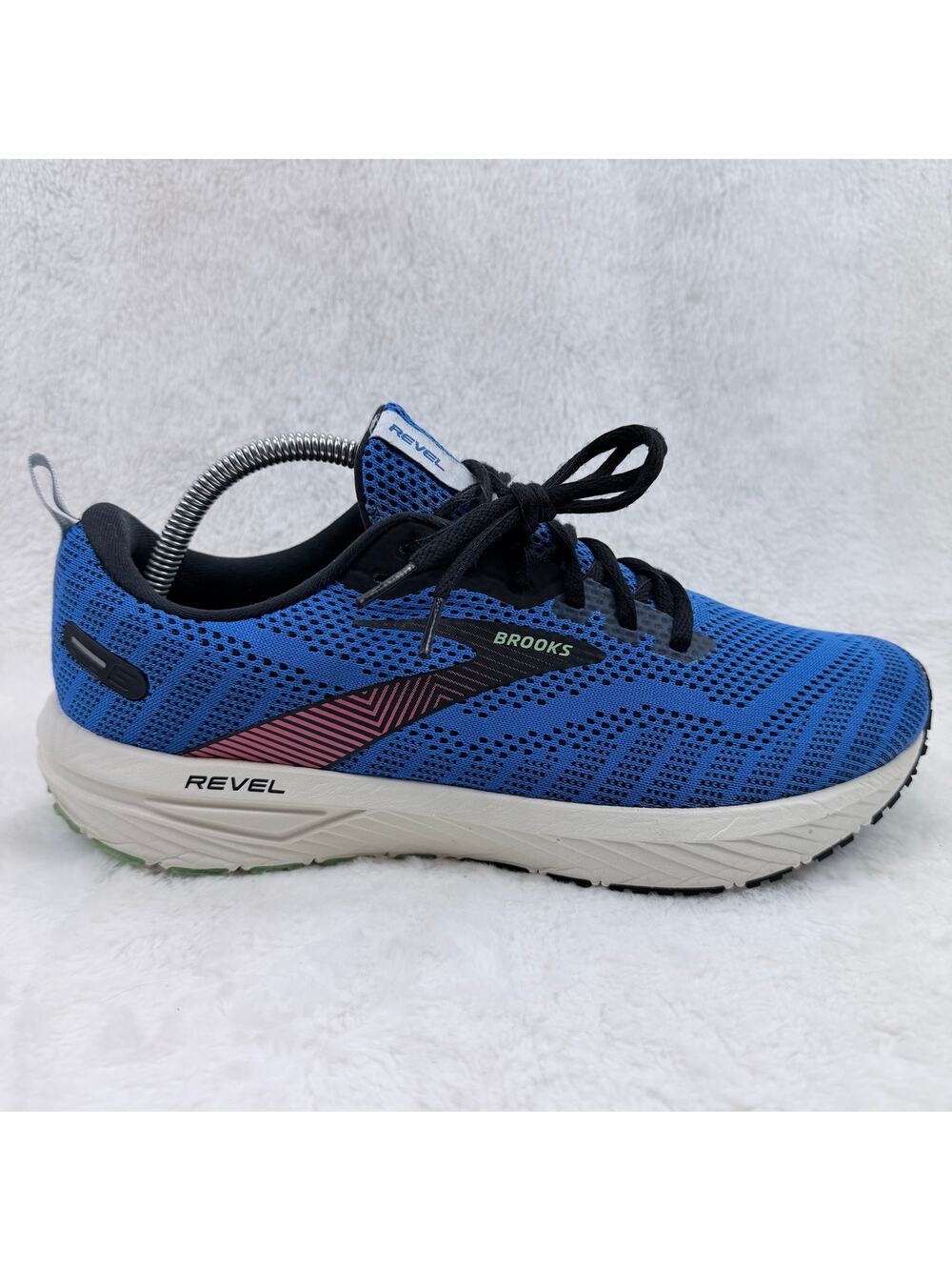 Brooks Revel 6 Mens Running Shoes Blue Black Size 9.5 D Athletic Sneaker